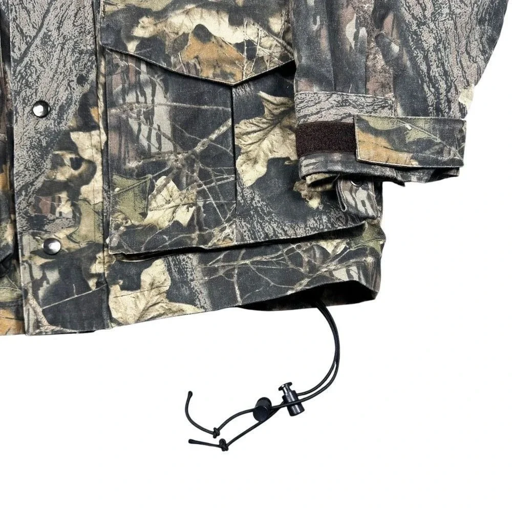 Mossy‎ Oak Jacket Mens M Ozark Trail Break Up Canvas Camo Hunting Cargo Workwear